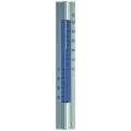 Muurthermometer aluminium groot